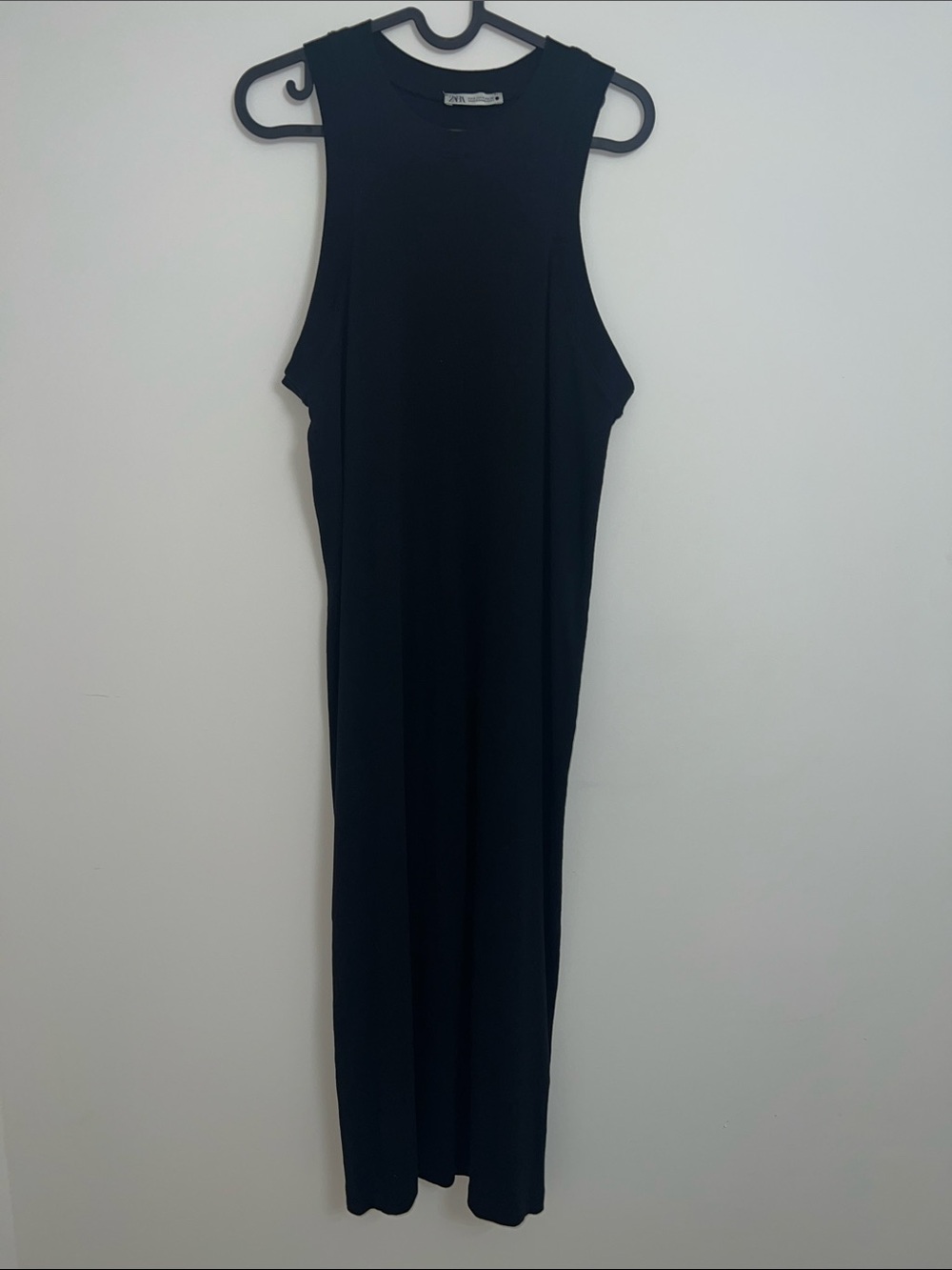 Zara Black Sleeveless Maxi Dress